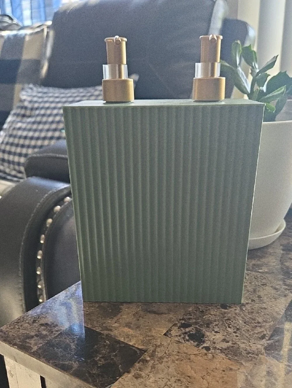 Bathroom Accessory Set - Dual Lotion -Soap Dispenser & Canisters